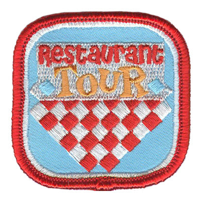 12 Pieces-Restaurant Tour Patch-Free shipping
