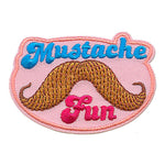12 Pieces-Mustache Fun Patch-Free shipping