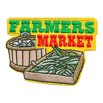 12 Pieces-Farmers Market Patch-Free shipping