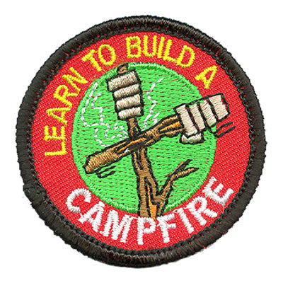 12 Pieces-Build A Campfire Patch-Free shipping