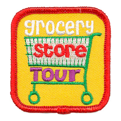 12 Pieces-Grocery Store Tour Patch-Free shipping