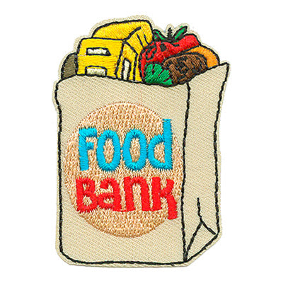 12 Pieces-Food Bank Patch-Free shipping