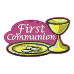 12 Pieces-First Communion Patch-Free shipping