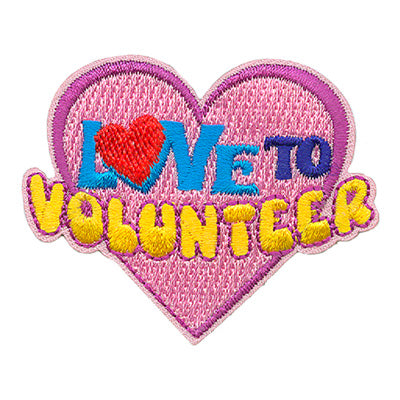 Love To Volunteer Patch