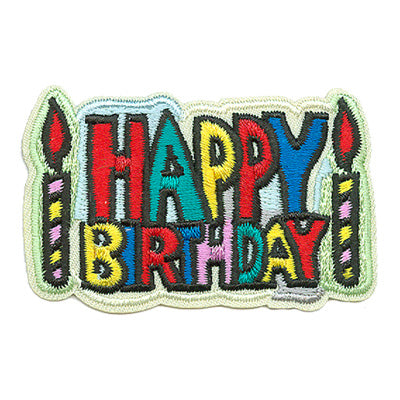 12 Pieces-Happy Birthday Patch-Free shipping