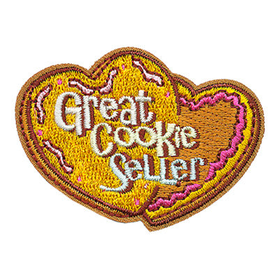 12 Pieces-Great Cookie Seller Patch-Free shipping