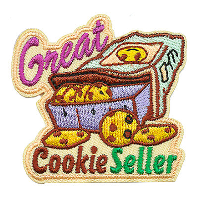 12 Pieces-Great Cookie Seller Patch-Free shipping