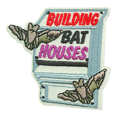 12 Pieces - Building Bat Houses Patch - Free Shipping