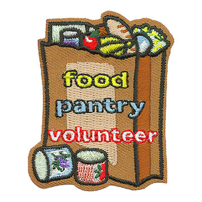 12 Pieces-Food Pantry Volunteer Patch-Free shipping