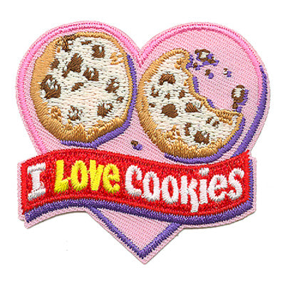 12 Pieces-I Love Cookies Patch-Free shipping