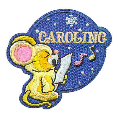 12 Pieces-Caroling (Mouse) Patch-Free shipping