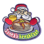 12 Pieces-Santa's Breakfast Patch-Free shipping