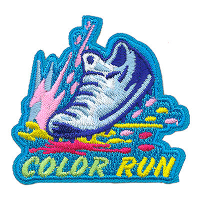 12 Pieces-Color Run Patch-Free shipping