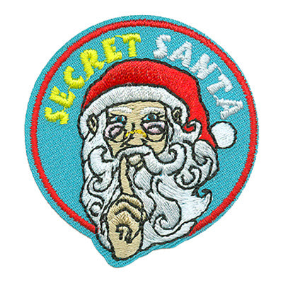 12 Pieces-Secret Santa Patch-Free shipping