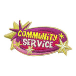 12 Pieces-Community Service Patch-Free shipping