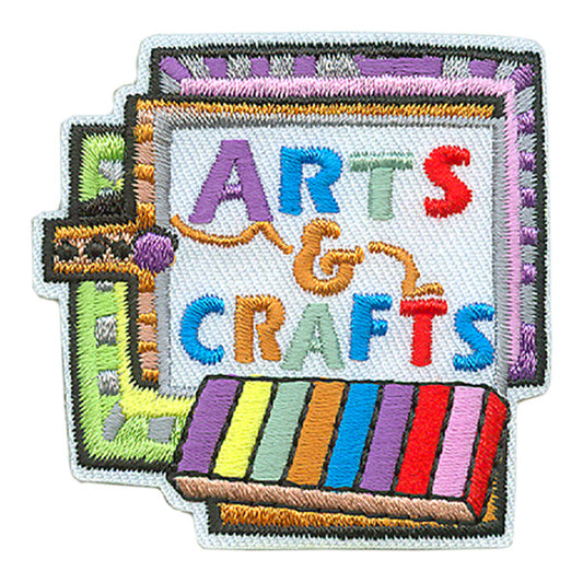 12 Pieces - Arts & Crafts (Chalk) Patch - Free Shipping