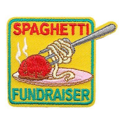 12 Pieces-Spaghetti Fundraiser Patch-Free shipping