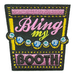 12 Pieces-Bling My Booth Patch-Free shipping