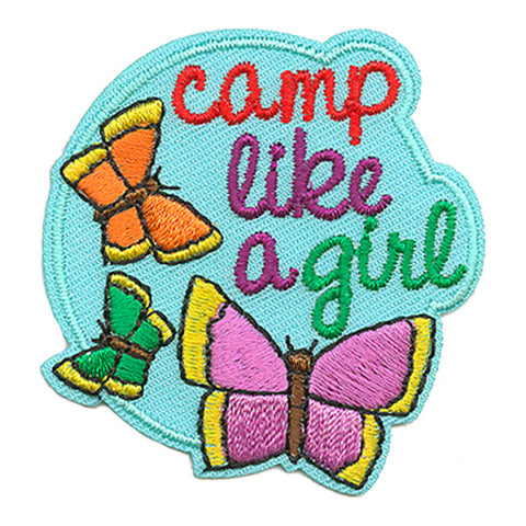 12 Pieces - Camp Like A Girl Patch