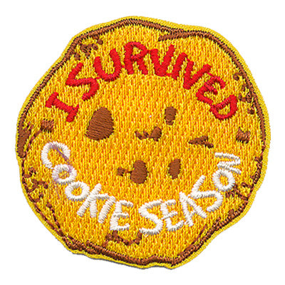 12 Pieces-I Survived Cookie Season Patch-Free shipping