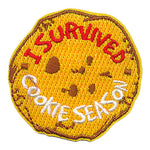 12 Pieces-I Survived Cookie Season Patch-Free shipping