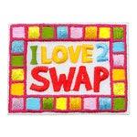 12 Pieces-I Love 2 Swap Patch-Free shipping