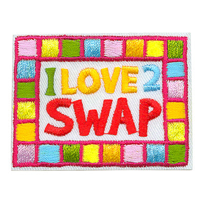 12 Pieces-I Love 2 Swap Patch-Free shipping