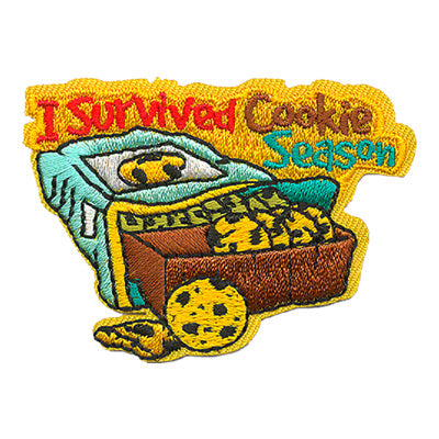 12 Pieces-I Survived Cookie Season Patch-Free shipping