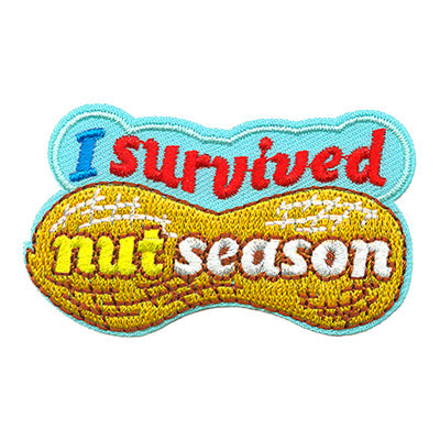 12 Pieces-I Survived Nut Season Patch-Free shipping