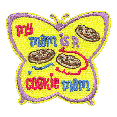 12 Pieces-My Mom Is A Cookie Mom Patch-Free shipping