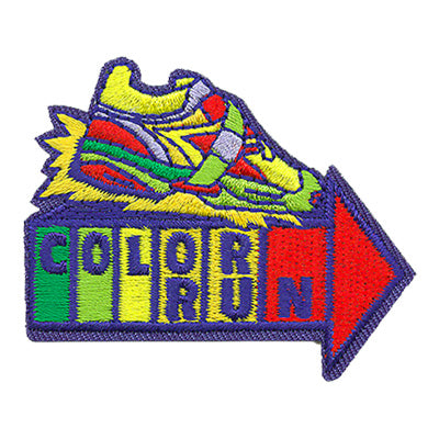 12 Pieces-Color Run Patch-Free shipping