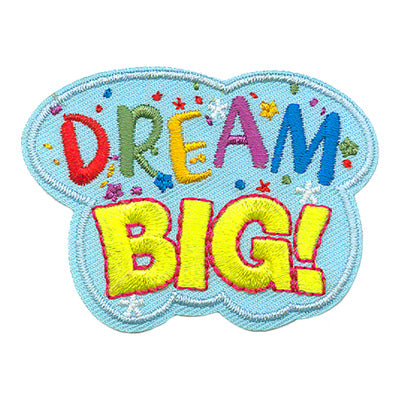 12 Pieces-Dream Big! Patch-Free shipping