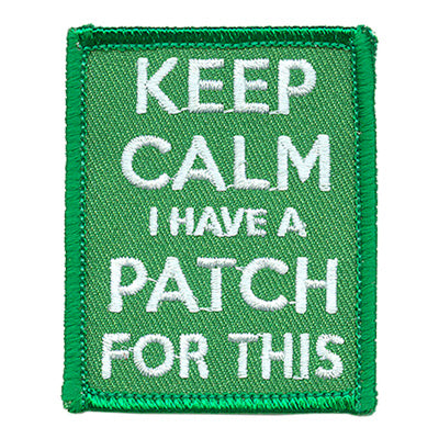 12 Pieces-Keep Calm I Have A Patch Patch-Free shipping