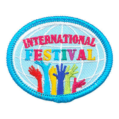 12 Pieces-International Festival Patch-Free shipping