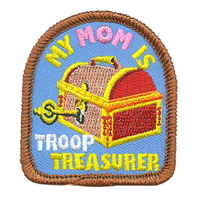 12 Pieces-My Mom Is Treasurer Patch-Free shipping