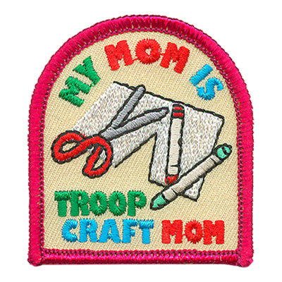 12 Pieces-My Mom Is Craft Mom Patch-Free shipping