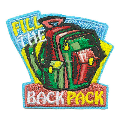 Fill The Back Pack Patch