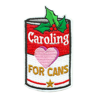 12 Pieces-Caroling For Cans Patch-Free shipping