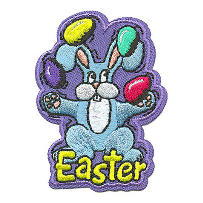 12 Pieces-Easter (Bunny Juggling) Patch-Free shipping