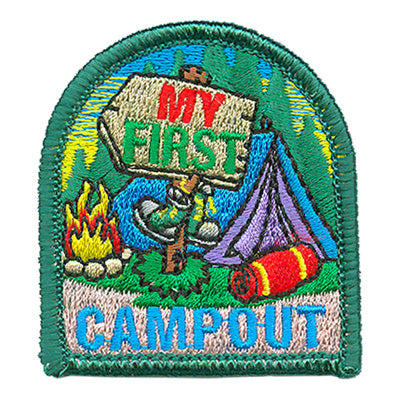 12 Pieces-My First Campout Patch-Free shipping