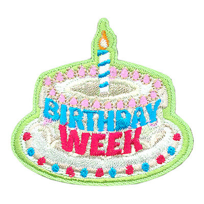 12 Pieces-Birthday Week Patch-Free shipping