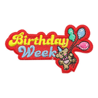 12 Pieces-Birthday Week Patch-Free shipping