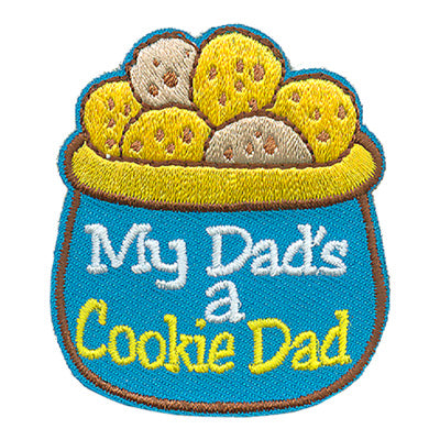 12 Pieces-My Dad's A Cookie Dad Patch-Free shipping