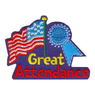 12 Pieces-Great Attendance Patch-Free shipping