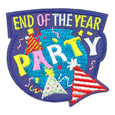 12 Pieces-End Of The Year Party Patch-Free shipping