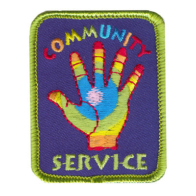 12 Pieces-Community Service Patch-Free shipping