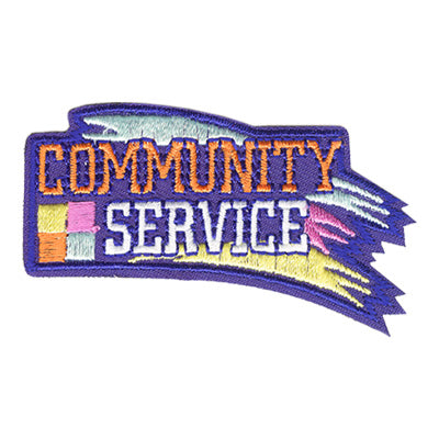 12 Pieces-Community Service Patch-Free shipping