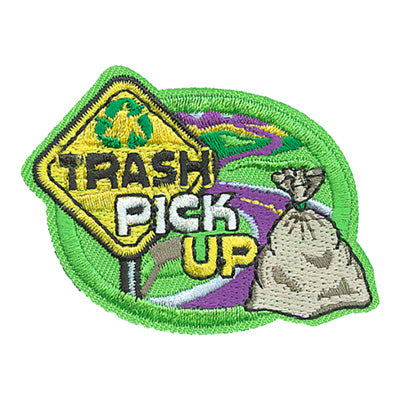 12 Pieces-Trash Pick Up Patch-Free shipping