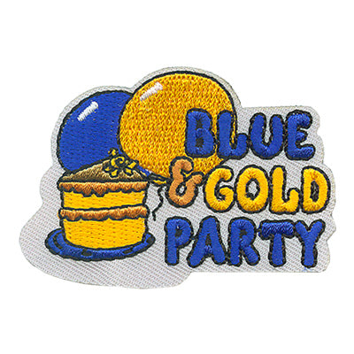 12 Pieces-Blue & Gold Party Patch-Free shipping