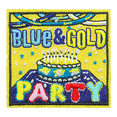 12 Pieces-Blue & Gold Patch-Free shipping